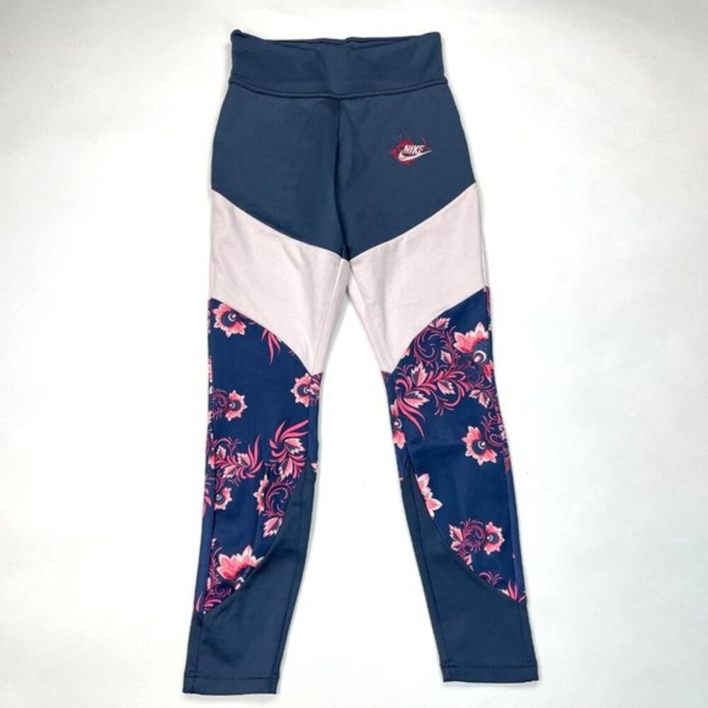 Nike Sportswear Essential Khokhloma Print Leggings Women S EUC Stretch Cotton‎